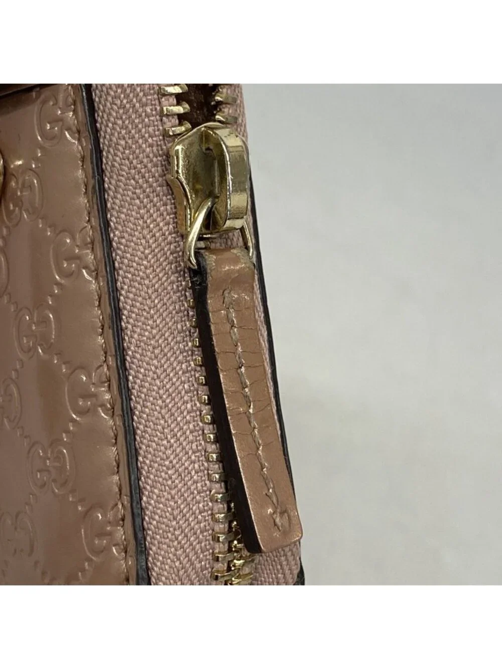 ★SOLD★ Gucci Wallet Micro Guccissima Enamel Pink Champagne Gold - Picture 7 of 10